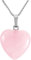 Rose Quartz Heart Pendant by CrystalAge