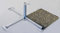 Platten - Schirmständer - aus 4 mm Ø DEUTSCHEM Stahl- Feuer VERZINKT BIS 55 mm Ø Sonnenschirm PLATTENSTÄNDER STABIELO aus Metall für GROSSSCHIRME zum Einlegen von BETONPLATTEN 50 x 50 cm -