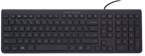 HP Canberra USB KB AF ENG 704222-L31, Full-Size (100%), 704222-L31 (704222-L31, Full-Size (100%), Wired, USB, QWERTY, Black)