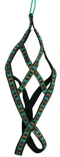 Weight Pulling Sledding Dog Harness X-back Style Black/Green XXLarge, 24.5 Neck Circumference by Dogs My Love
