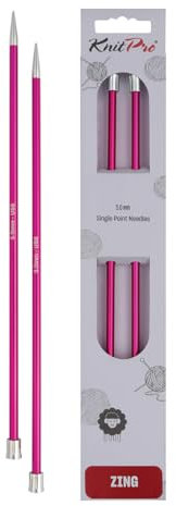 KnitPro Zing Lange Nadeln 10 (25cm) | 5mm