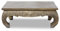Oriental Galerie Wohnzimmertisch Couchtisch Opiumtisch Spiegelstein Verzierung Shabby Antik Look Vintage Retro Used 1m x 50cm Holz Gold Antik Asien Thailand, Farbe:Gold