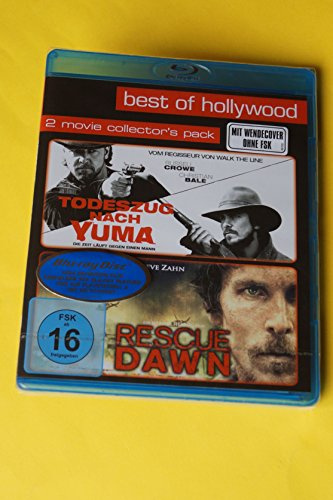 Todeszug nach Yuma / Rescue Dawn, 2 Blu-rays: Mit Wendecover ohne FSK