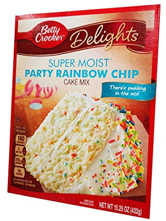 Betty Crocker Super Moist Rainbow Chip Cake Mix