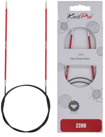 KnitPro International Rundstricknadel ZING 2,50 mm granat 150 cm