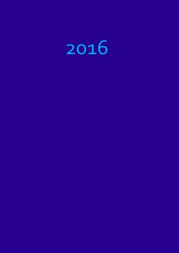 dicker TageBuch Kalender 2016 - BLAUBEERE: Endlich genug Platz für dein Leben! 1 Tag pro DIN A4 Seite