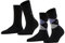 Burlington Damen Socken Everyday Mix Multipack W So Baumwolle gemustert 2 Paar, Schwarz Black 3000, 36-41
