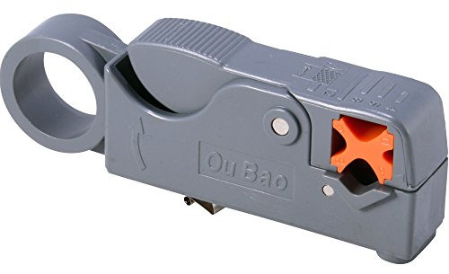 JacobsParts Universal Koaxialkabel Abisolierwerkzeug für RG58, RG59, RG6, RG62, CAT5, und mehr