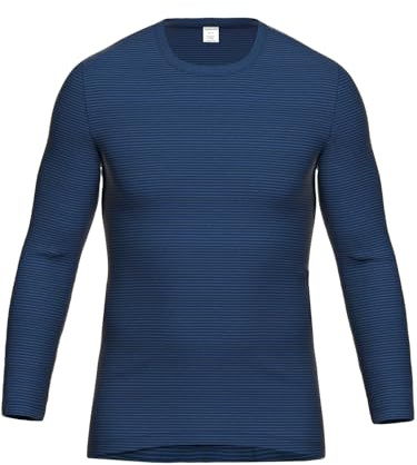 Ammann Herren Unterhemd Langarm Jeans Feinripp