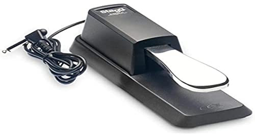 Stagg SUSPED 10 Universal Sustain Pedal for Keyboards, Digital Pianos, Synthesizers, MIDI with Polarity Switch
