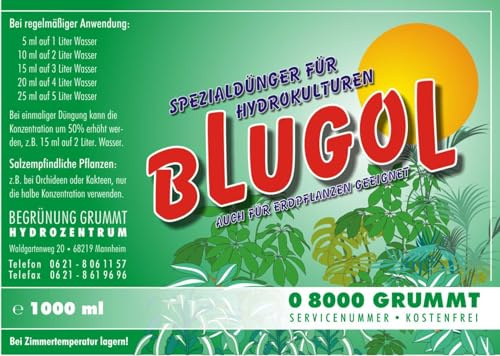 Blugol Hydrokultur Spezialdünger flüssig von Blugol (1000ml)