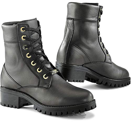 TCX - LADY SMOKE WP,Stivali Moto Impermeabili,Donna,Nero,36