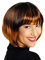 Party Discount NEU Perücke Foxy Ombre, irischrot-braun