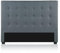 INTENSE DECO Tête de lit capitonnée Premium Tissu 160cm Gris