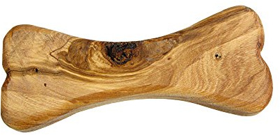 Hunde Kauknochen Spielzeug aus Olivenholz mit Olivenöl veredelt (M)