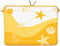 Digittrade LS149-15 Summer Beach Designer Laptoptasche 15,6 Zoll (39,1 cm) aus Neopren Laptop-Schutzhülle Sleeve Tasche Hülle Cover Case Bag gelb-Gold