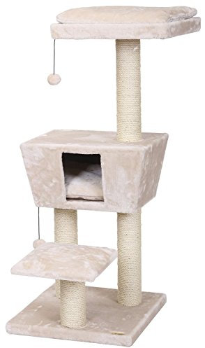 Europet Bernina 431422465 Katzenmöbel New Jersey, 48 x 48 x 114 cm, Creme