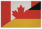 U24 Aufnäher Kanada-Deutschland Fahne Flagge Aufbügler Patch 9 x 6 cm