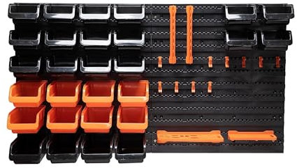 BLACK+DECKER Tool Board with Storage Compartments and Hangers, Normal