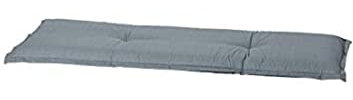 Madison 8 cm Luxus 3-Sitzer Bankauflage A 046 ca. 150x48x8 cm, Uni grau