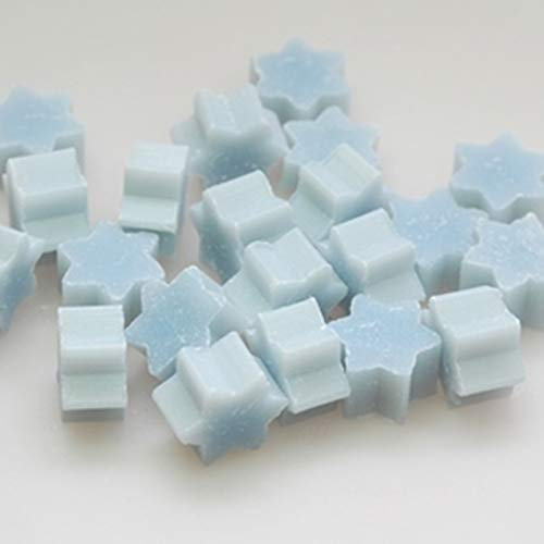 Florex Schafmilchseife mini mini Stern 50 Stück Eisblume Seife im Organzasäckchen Gastgeschenk