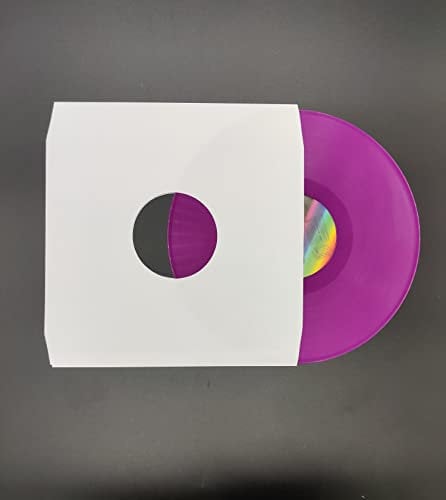 12 White Paper Record Inner Sleeves x 25