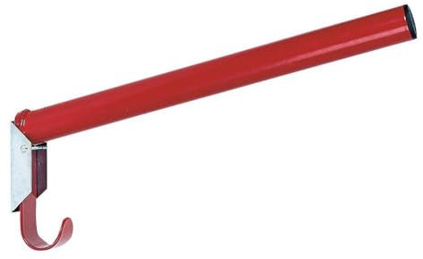 Kerbl 32842 Sattelhalter, klappbar, rund, mit integrierter Trensenhalter, rot