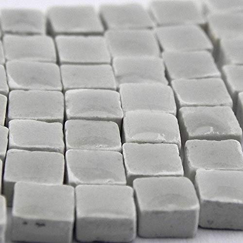 Mini Mosaiksteine 5x5mm, 1000 Stück, Silbergrau, WE01