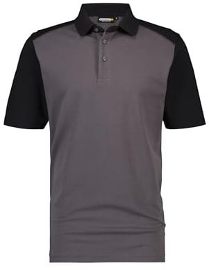 DASSY® Cesar Zweifarbiges Poloshirt - Größe XL - WEIß/ZEMENTGRAU