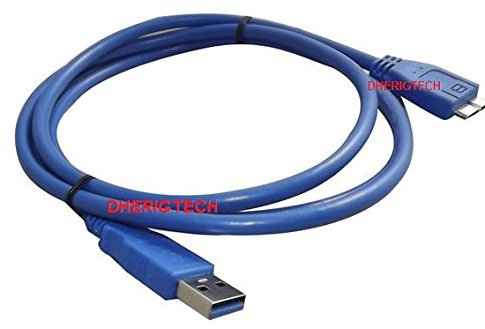 USB 3.0 Type A Male to B Micro DATA Sync Cable For WD Elements 5TB External USB 3.0 Desktop Hard Drive