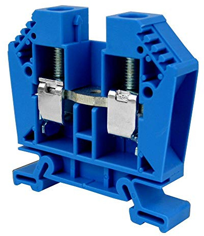 Durchgangs-Reihenklemme WDU 6 BL Weidmüller Schraubanschluss 6 mm² 800V 41A blau 1020280000 0032