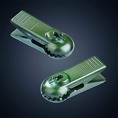 hellum 983203 Ersatz Klammer/für E14 Kerzen/grün/für Innen- & Außenketten / 2 Stück