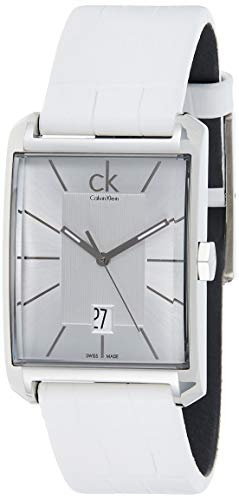 Calvin Klein Herren Analog Quarz Uhr mit Leder Armband K2M21120