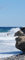 Tür-tapete Tür-poster selbstklebend – Meer Küste Brandung Wellen Felsen-küste – 90x205cm - Foto-tapete Tür-folie – T00004-1-teilig