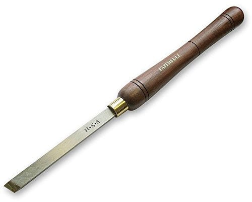 Faithfull HSS Full Length Turning Chisels 25mm Plain Skew Total Length 410mm