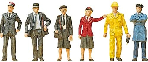 Preiser 1/87 th – pr10244 – Modelleisenbahnen – Personal von Bahnhof Belgische