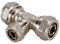 Dipra 124304 Raccord Multicouche à Compression, Té Réduit, diamètre 20-16-20 mm