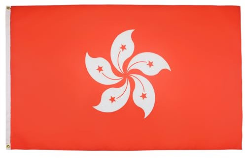 BANDIERA HONG KONG 150x90cm - BANDIERA CINESE 90 x 150 cm - AZ FLAG