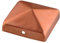 Connex Pfostenkappe - 90 x 90 mm - Witterungsschutz für Pfosten & Zäune - verkupfert / Zaun-Abdeckung / Pfahlkappe / Zaunabdeckung / Zaunkappe / Säulenkappe / HV4297