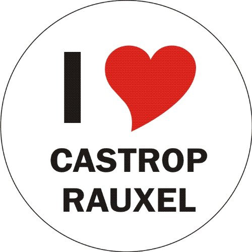 INDIGOS UG Aufkleber - Sticker - Autoaufkleber - I Love Castrop-Rauxel - 8 cm Durchmesser rund - JDM - Die Cut - OEM - Auto - Heckscheibe - aussenklebend, rund, Auto LKW Truck Stadt