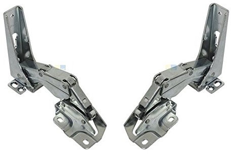 daniplus© Türscharnier Set, Scharnier-Set rechts oben + rechts unten Hettich 10246.05 + 10247.05 AEG Electrolux 2211257015 + 2211258013