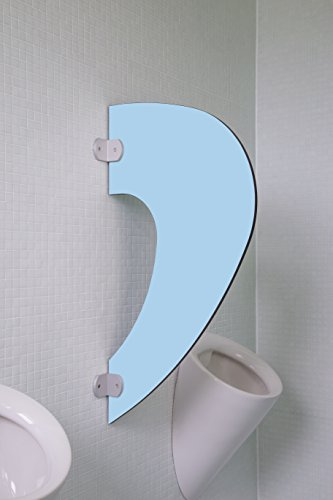 Kemmlit Urinal Trennwand Imola Lagunablau aus HPL, Schamwand WC Herren, TÜV zertifiziert