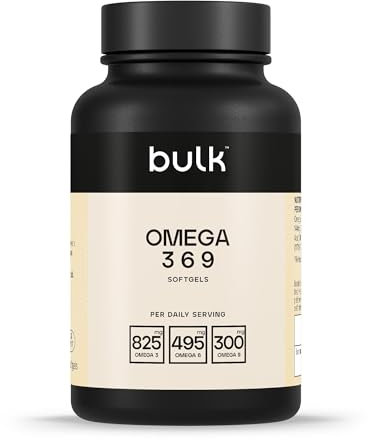Bulk Omega 3 6 9 Softgels, Fish Oil, Flaxseed Oil, Sunflower Oil, 1000 mg, Pack of 90, 90 Servings, Packaging May Vary