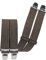 Harrys-Collection Herren Hosenträger 2 Größen großer Farbauswahl, Größen:130 cm, Farben:jeans braun