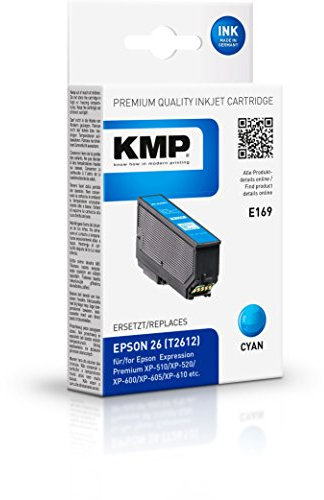 KMP Tintenkartusche für Epson Expression Premium XP-600, E169, cyan