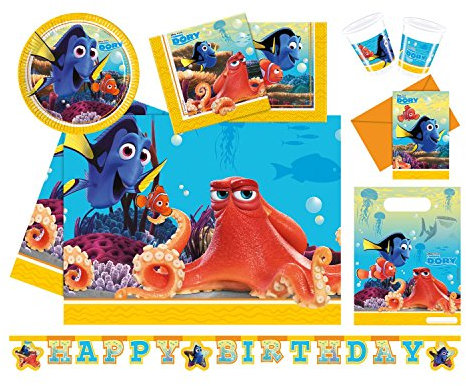 Procos 10110964B Partyset Disney Pixar Findet Dorie, Größe M, 50 teilig