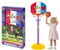 King Sport - Junior Adjustable Basketball Hoop stand with ball and Pump, portable Basketball Hoop