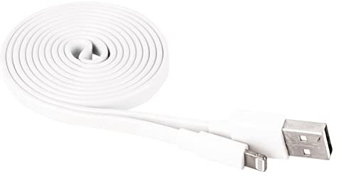 EMOS Ladekabel USB-A auf Lightning-Stecker für iPhone/iPad, MFi-zertifiziert, 1 m Kabel, High Speed Datenübertragung 480 Mbit/s, Anschlusskabel weiß
