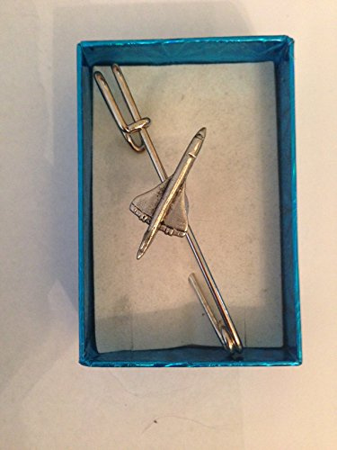 Anstecknadel, Motiv: Concorde Flugzeug, PP-T20, für Kilt, Schal oder Brosche, Zinn, Emblem, 7,5 cm