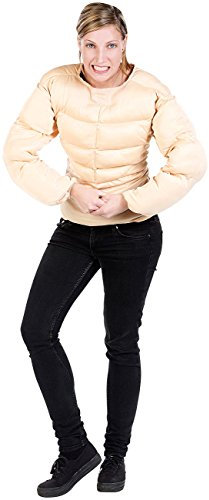 infactory Faschingskostüme: Faschings- und Party-Kostüm Muskel-Shirt, Einheitsgröße (Karneval Kostüm Herren, Männer-Kostüm für Fasching)